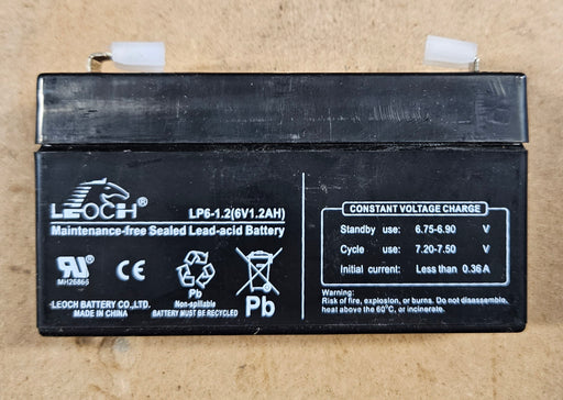 6v 1.2ah SLA battery