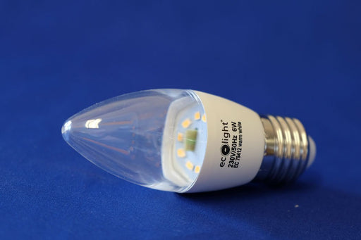 candle led light bulb 6 watt e27 watt daylight from Batteryworld.ie