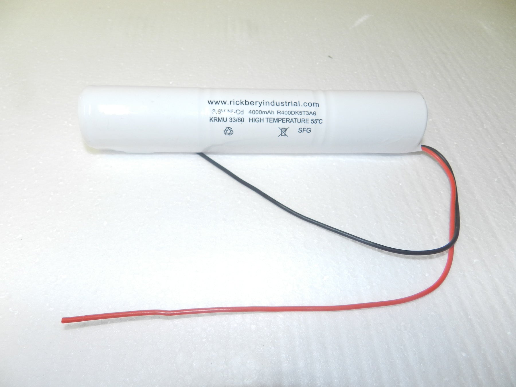 nicd 3.6v emergency lighting battery d from Batteryworld.ie