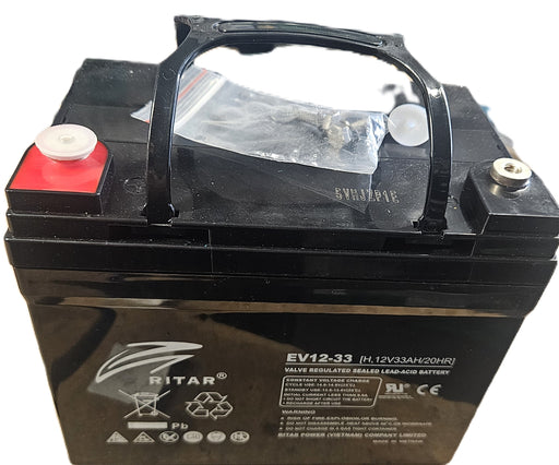 12 Volt 33 Amp Golf Trolley Battery