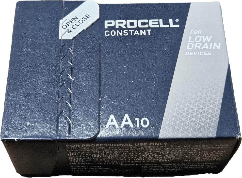 LR6 AA Duracell industrial/PROCELL 10 pack